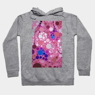 Colorful & Pink Multicolored Polka Dots Pattern Vector Design Hoodie